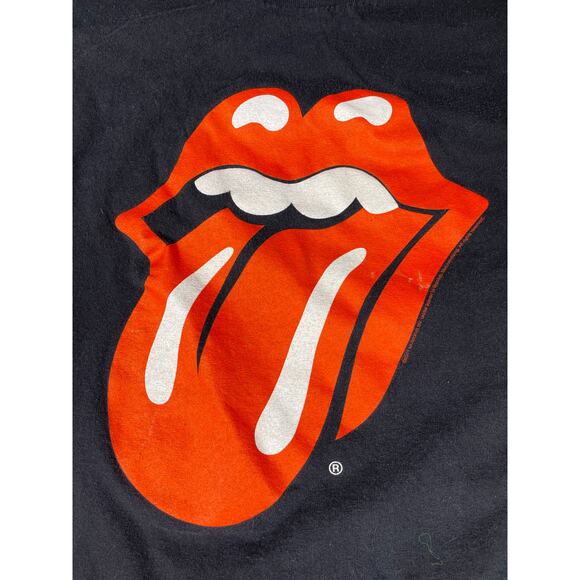 Rolling Stones Tongue Logo Tee Black Graphic Shirt - Picture 5 of 6